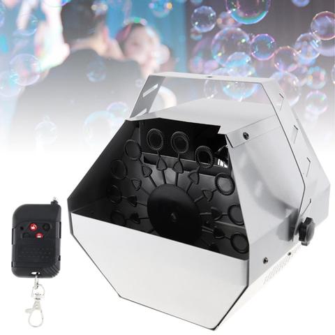 Máquina de burbujas con Control remoto, máquina de burbujas de 60W, 0,75 l, efecto romántico automático, luz para fiestas de bodas y festivales ► Foto 1/6