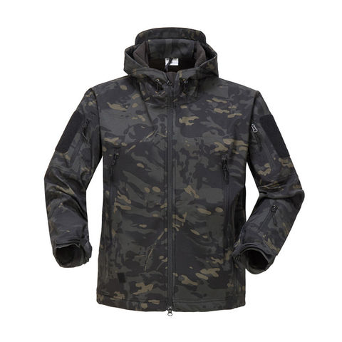 Lurker-Chaqueta táctica de piel de tiburón para hombre, abrigo polar impermeable, ropa de caza, Ejército de camuflaje, Militar ► Foto 1/6