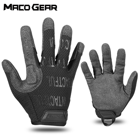 Guante táctico de dedo completo de camuflaje para exteriores, guantes de ejército de entrenamiento militar, deportes de Escalada, tiro, caza, montar, Skate ► Foto 1/6