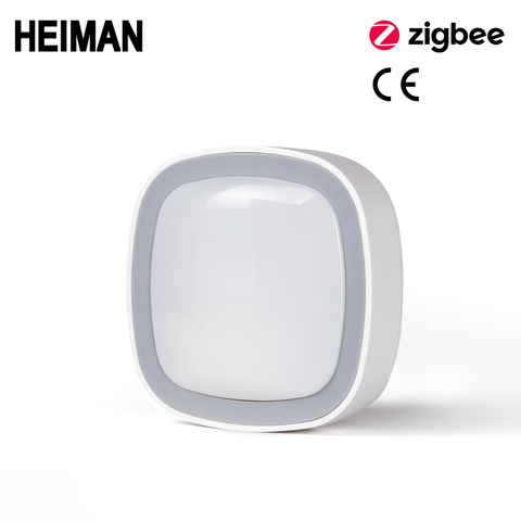 Sensor de movimiento Zigbee HEIMAN Detector de movimiento inteligente PIR de cuerpo humano con alarma de hogar/casa inteligente ► Foto 1/6