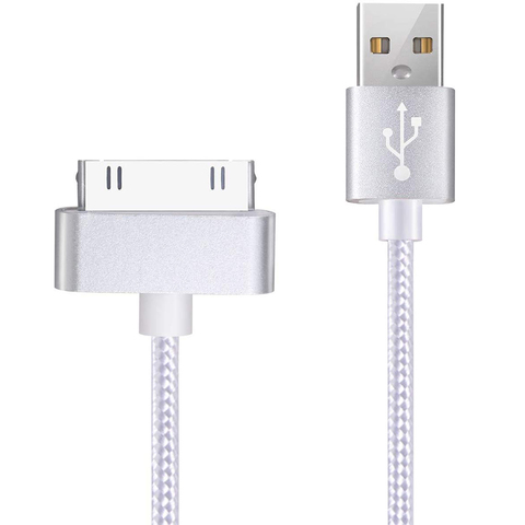 Cable USB para iPhone 30 Pin de Nylon trenzado rápido Cable de datos del cargador para Apple iPhone 4 4s 3G 3GS 2G iPad 1/2/3 iPod Touch iPod Nano ► Foto 1/6