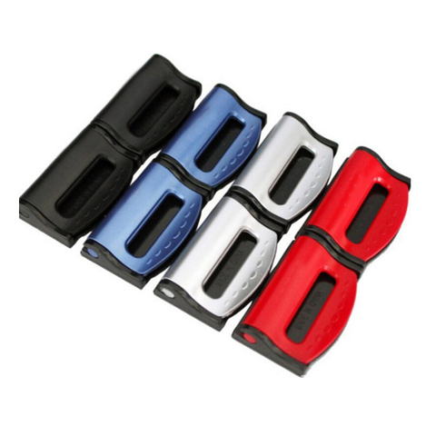 Clips universales para cinturones de seguridad de coche, hebilla de tope de coche ajustable, Clip de plástico, 4 colores, accesorios de Interior, estilismo de coche, 2 uds. ► Foto 1/6