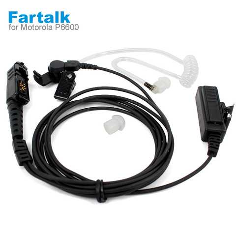 PPT auricular para Motorola Xir P6600 P6620 XPR3300 XPR3500 MTP3250 Radio de dos vías Walkie Talkie aire tubo acústico ► Foto 1/6