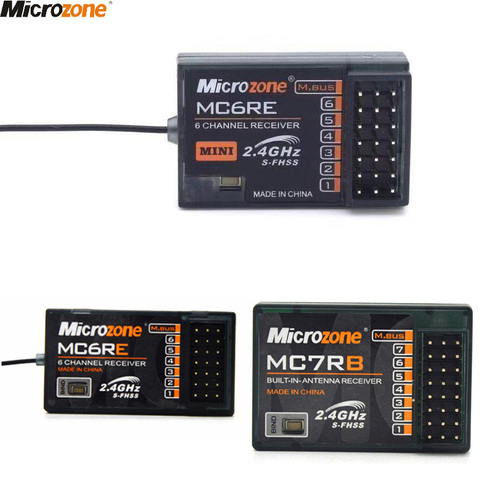MicroZone MC6RE MC7RB MC6RE MIni receptor 6CH para MicroZone MC6C 2,4G 6CH transmisor controlador para Dron aeroplano RC ► Foto 1/6