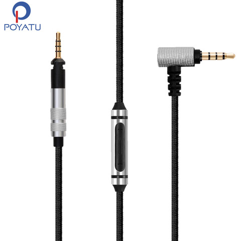 Poyatu-Cable de repuesto HD599 para auriculares Sennheiser HD569 HD579 HD559 HD 599, Cable de repuesto con micrófono remoto para iPhone y Android ► Foto 1/6