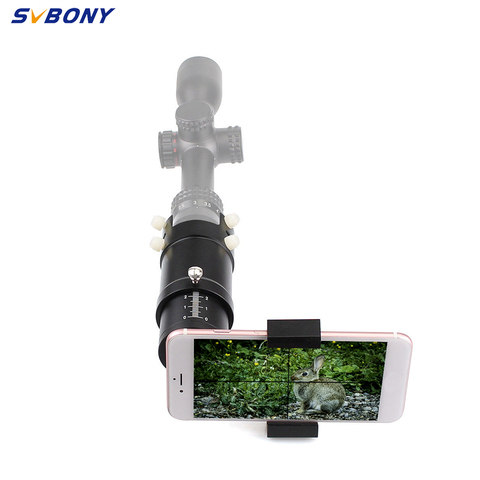 SVBONY Conector adaptador para teléfono , soporte móvil para visor de rifle para caza, prismaticos , visión nocturna, telescopio de caza negro ► Foto 1/6