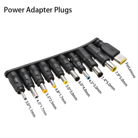 10 unids/pack Multi-tipo de hombre Jack DC cargador adaptador de fuente de alimentación enchufes Universal adaptador cargador consejos para el ordenador portátil del cuaderno ► Foto 1/6