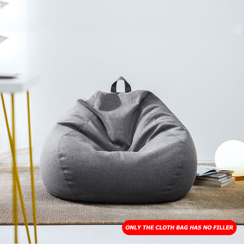 Puff-sofá sin relleno para niños y adultos, silla de tela, asiento reclinable, cojín puff grande, almacenamiento de relleno, 70x80cm ► Foto 1/6