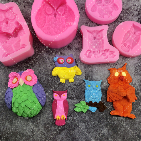 Molde para pasteles y magdalenas de silicona con dibujos de animales en 3D, molde para jabón o Chocolate ► Foto 1/6