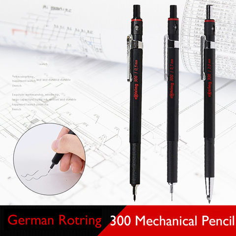 Rotring-lápiz mecánico Origin alemán 300, 0,5mm/0,7mm/2,0mm, para diseño gráfico, papelería, escuela y suministros de oficina ► Foto 1/5