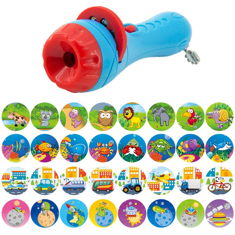 Linterna de cuento para dormir para bebé, lámpara de proyector, juguete educativo para niños, vacaciones, cumpleaños, regalo de Navidad, 1 Uds. ► Foto 1/6
