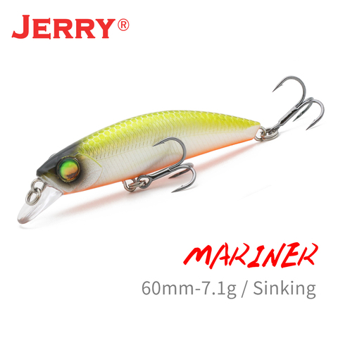 Jerry Mariner-Señuelos de Pesca de buceo profundo, cebo Artificial de lubina, señuelos de mar, 6cm, 7g ► Foto 1/6