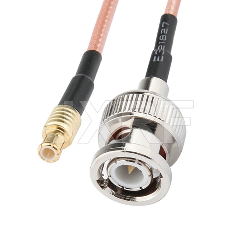Cable Coaxial RF BNC a conector MCX macho a MCX macho, cable en espiral RG316, 15cm, envío gratis, venta de fábrica ► Foto 1/3