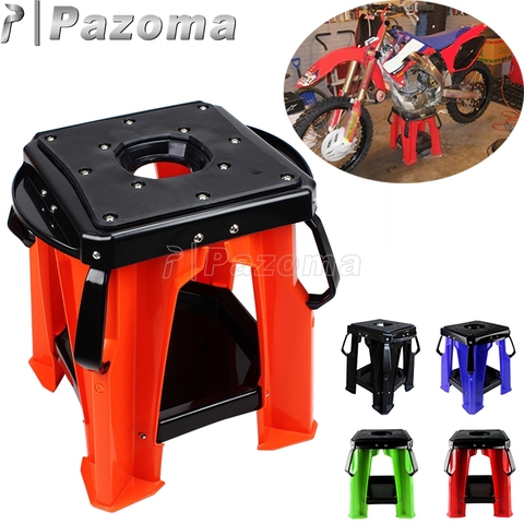 Naranja Motocross bicicleta soporte Moto soporte para Honda Yamaha Suzuki MX EXC SX WR DRZ KLX KX YZ Enduro carretera soporte de trabajo ► Foto 1/6