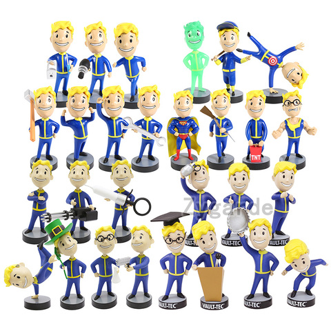 Fallout 4 Vault Boy cabeza de Bobble muñeca PVC figura de acción de juguete de modelos coleccionables ► Foto 1/5