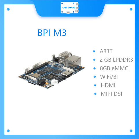 Placa de CPU potente Banana Pi M3 Allwinner A83T octa-core 1,8 GHz con 8GEMM ► Foto 1/6