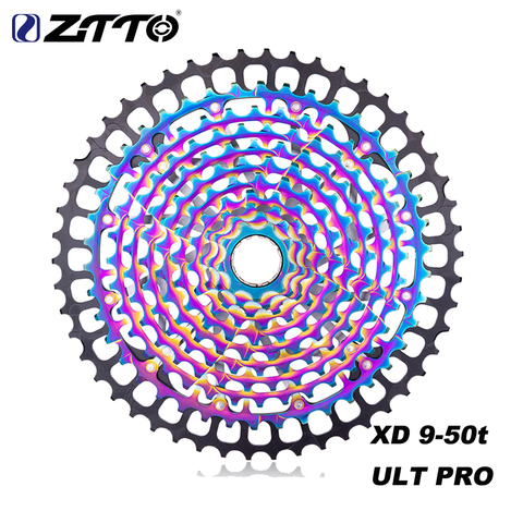 ZTTO-Cassette xd de 12 velocidades para bicicleta de montaña, Piñón ultraligero, 12V ULT, Ultimate12S, 9-50T /9-46T, arcoíris, K7 ► Foto 1/6