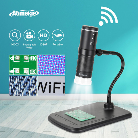 Microscopio Digital WIFI con 8 LED, 800mAh, recargable, 1080P, cámara de vídeo para soldadura PCB ► Foto 1/6