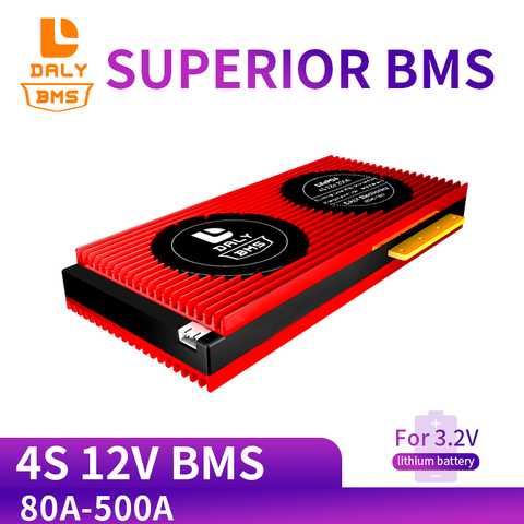 Bms 3,2 V 4s 80A 120A 200A LiFepo4 18650 BMS PCM Placa de protección de batería con equilibrio para lili ion Lipo Módulo de paquete de batería ► Foto 1/6