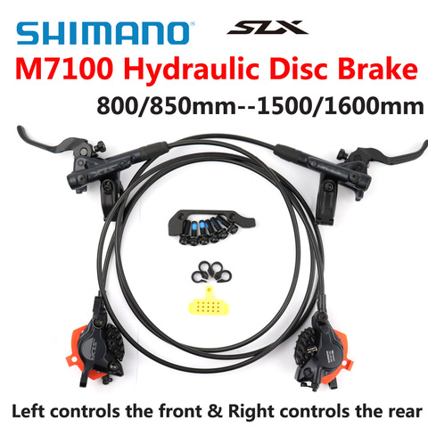 Bicicletas de freno de montaña SHIMANO DEORE SLX M7100 M7000 freno de disco hidráulico BR BL M7000 delantero y trasero 800/850MM-1500/1600MM ► Foto 1/6