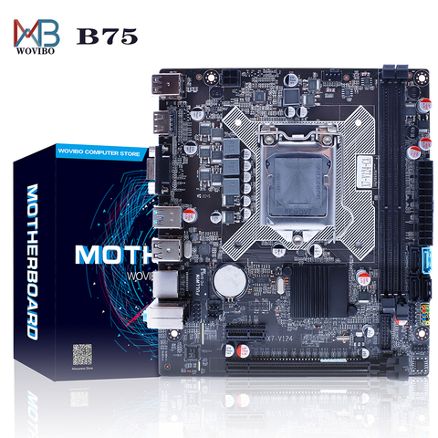 Placa base B75 LGA 1155 DDR3, Memoria HDMI SATAIII USB3.0 LGA1155 para Intel Core i7 i5 i3 Xeon CPU, Placa base de ordenador ► Foto 1/6