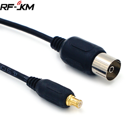Adaptador Coaxial RF conector Cable televisión hembra a MCX macho antena Pigtail IEC mujer Adaptador Coaxial RF conector de Cable de 15CM ► Foto 1/3