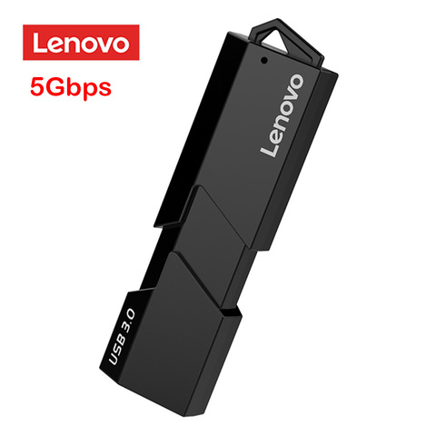 Lenovo-lector de tarjetas D204, 5Gbps, USB 3,0, adaptador de tarjetas de memoria SD TF 2 en 1, lector de tarjetas de alta velocidad para ordenador portátil, compatible con 2TB ► Foto 1/6