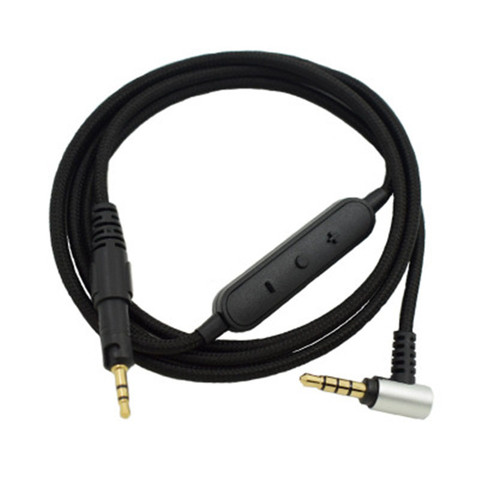 Cable de Audio de repuesto para auriculares, Conector de Audio ATH-M50X M40X para Sennheiser HD598 HD518, micrófono con Control de volumen de 3,5mm ► Foto 1/6