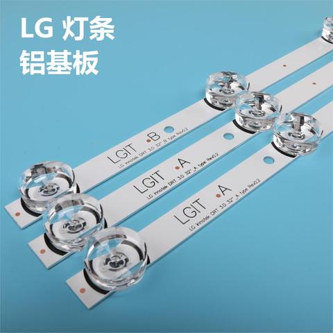 3 x tira de led para iluminación trasera para lg 32 