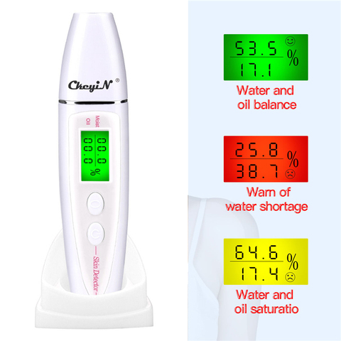 Probador eléctrico de cuidado de la piel, pantalla LCD Digital, analizador hidratante Facial de precisión, humedad, agente de aceite ► Foto 1/6