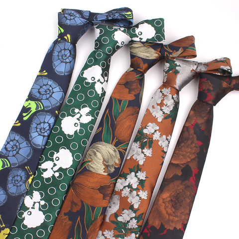 Corbatas florales de Jacquard para hombre y mujer, Trajes clásicos, corbatas para cuello de hombre, corbata informal ajustada, corbata para fiesta de boda ► Foto 1/6