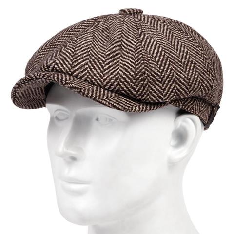 Boina de Estilo Vintage para hombre y mujer, gorros octagonales con diseño de espiga, estilo calabaza, informal, Gatsby ► Foto 1/6