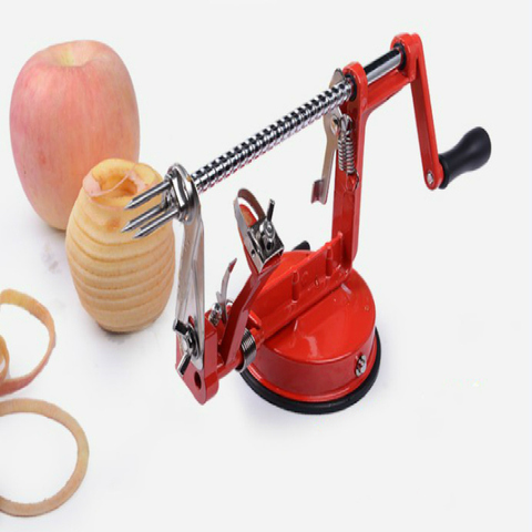 Pelador de manzanas 3 en 1, peladora de frutas, máquina de frutas de manzana de acero inoxidable, herramienta pelada, cocina creativa para el hogar ► Foto 1/6