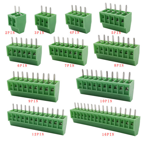 KF128-2.54 2P 3P 4P 5, P 6P 7P 8P 9P 10P 12P 16P empalme Terminal KF128 de PCB de 2,54mm Mini bloques de terminales de tornillo para cables 5/10 Uds ► Foto 1/3