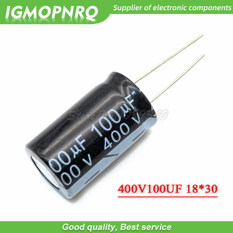 5 uds 400V100UF 18*30mm 100UF 400V 18*30 condensador electrolítico de aluminio ► Foto 1/1