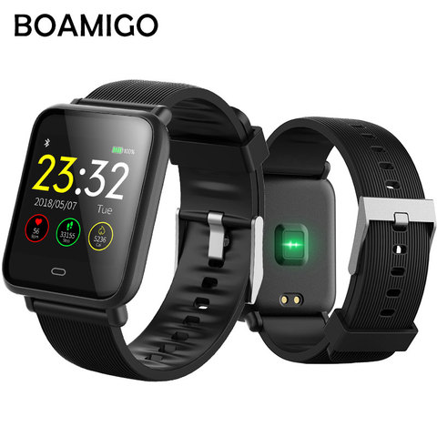 BOAMIGO9 reloj inteligente llamada Recordatorio DE INFORMACIÓN reloj calorías podómetro IOS Android teléfono conexión Bluetooth reloj inteligente para deportes ► Foto 1/6