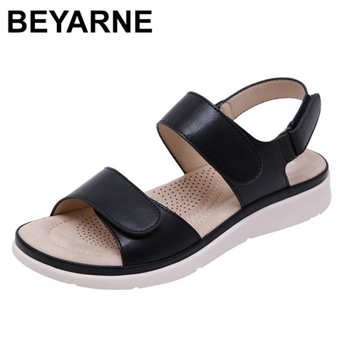 Beyarne-sandalias romanas bajas para mujer, zapatos planos sexys de alta calidad, zapatos de playa para verano, sandalsL026 ► Foto 1/6