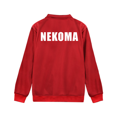 ¡Anime tee! Nekoma-Chaqueta Fukurodani para hombre y mujer, abrigo, disfraz de Cosplay, Jersey Haikiyu, ropa deportiva, uniforme, sudadera, C35M32 ► Foto 1/6