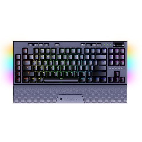 Thunderobot-Teclado mecánico KL30 de Doble Modo, 2,4g, 80% efectos de iluminación, RGB, interruptor de led magnético, macro de muñeca, tecla pbt ► Foto 1/2