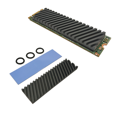Disipador térmico de grafeno de cobre puro, disipador térmico M.2 NGFF 2280 PCI-E NVME SSD, Enfriador de disipación de calor, 0,5/1,5/2,0/3,0/4,0mm ► Foto 1/5