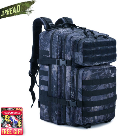 Mochila de asalto táctico para hombre, 3P EDC Molle, para deportes al aire libre, escalada, 45L, caza, senderismo, Camping, Oxford, novedad de 2022 ► Foto 1/6