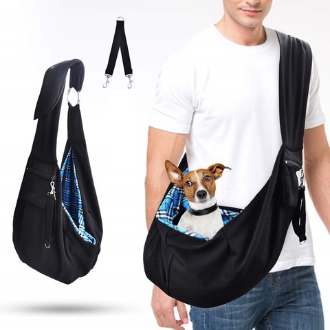 Bandolera de verano para mascotas, bolso de hombro para gatos y perros, mochila portátil para exteriores, transpirable, producto de viaje para mascotas ► Foto 1/6