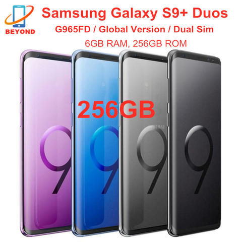 Samsung-teléfono inteligente Galaxy S9 Plus Duos G965FD, móvil Original con doble Sim, 256 GB de ROM, 6 GB de RAM, versión Global, ocho núcleos, 6,2 pulgadas, NFC, Exynos ► Foto 1/6