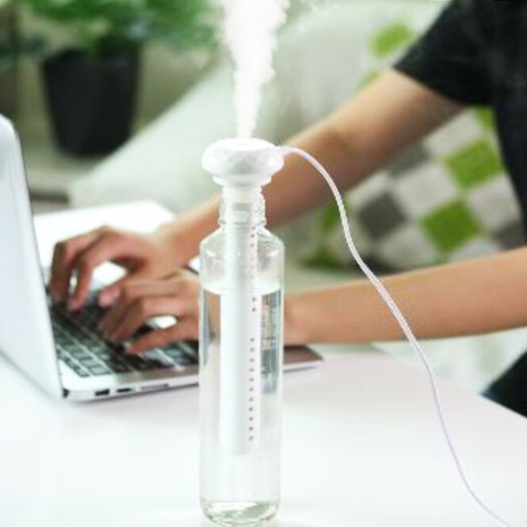 Humidificador de aire portátil USB, botella aromática difusora de diamante, fabricante de niebla para Humidificación en el hogar y la Oficina, desmontable 3 ► Foto 1/6