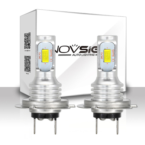 NOVSIGHT H4 H7 H11 H8 H9 H16JP H1 H3 Auto LED Luz de niebla bombillas 9005 9006 Auto conducción niebla lámparas ► Foto 1/6