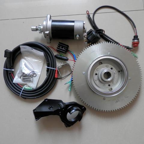 KIT de arranque eléctrico T30, para YAMAHA F30HMHS/L HWL MHL 2T 496CC T25 E30 25 30HP, arrancador de fueraborda, interruptor de bobina de carga de volante ► Foto 1/6