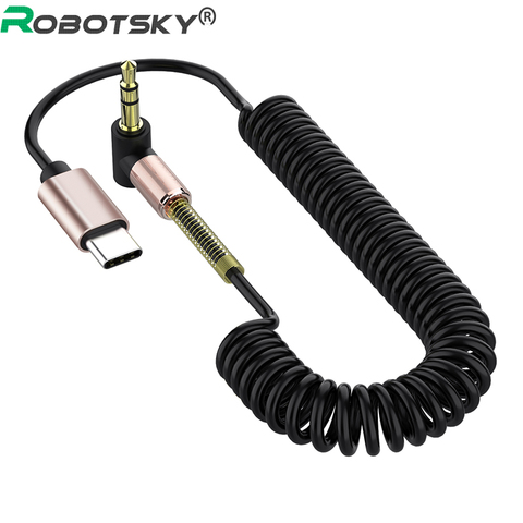 Cable de Audio auxiliar para coche conector USB tipo c a 3,5mm para altavoz, conexión de teléfono móvil para Samsung S20 Note 10 Plus Huawei P40 Pro ► Foto 1/6