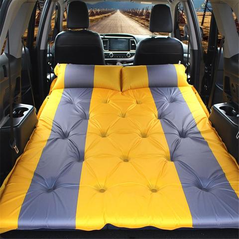 Cama inflable para coche, colchón para coche parte trasera, alfombrilla para dormir de viaje, cama de aire todoterreno, esterilla al aire libre para acampar, colchón de aire, cojín ► Foto 1/6