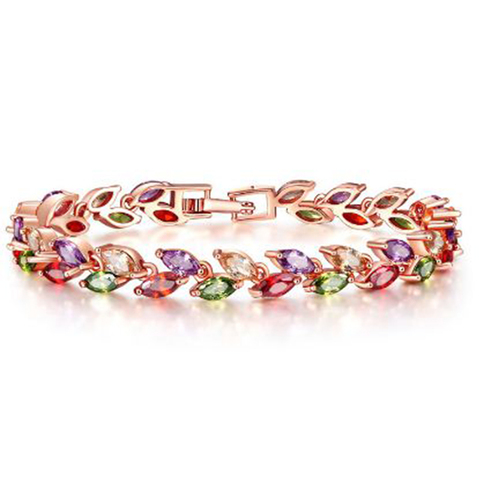 Bettyue-pulsera con Zirconia multicolor para mujer, brazalete femenino, joyería encantadora para fiesta de boda ► Foto 1/6