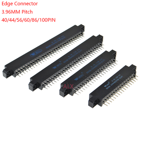 Ranura para conector de tarjeta Edge, zócalo de dedo dorado con agujeros, 3,96mm, paso de 40/44/56/60/86/100 Pines, PCB, 1 Uds. ► Foto 1/5